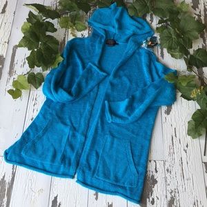 Turquoise Pendleton knit sweater hoody 🦋